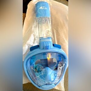 Kids Full face snorkel mask, full dry mask XS